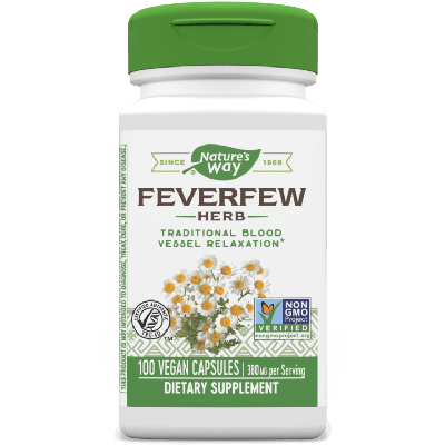 Feverfew Herb 100 veg caps Nature's Way