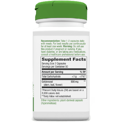 Goldenseal Herb 100 veg caps Nature's Way