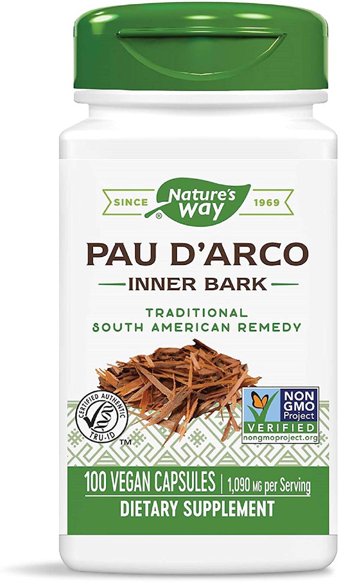 Pau D'Arco Inner Bark 100 veg caps Nature's Way
