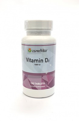 Vitamin D3 1000 IU 120 Tabs EspritVita