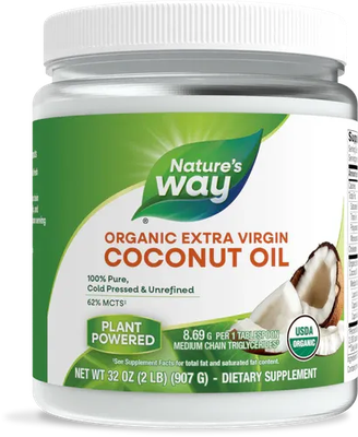 Coconut Oil Organic Extra Virgin 2lb Nature's Way