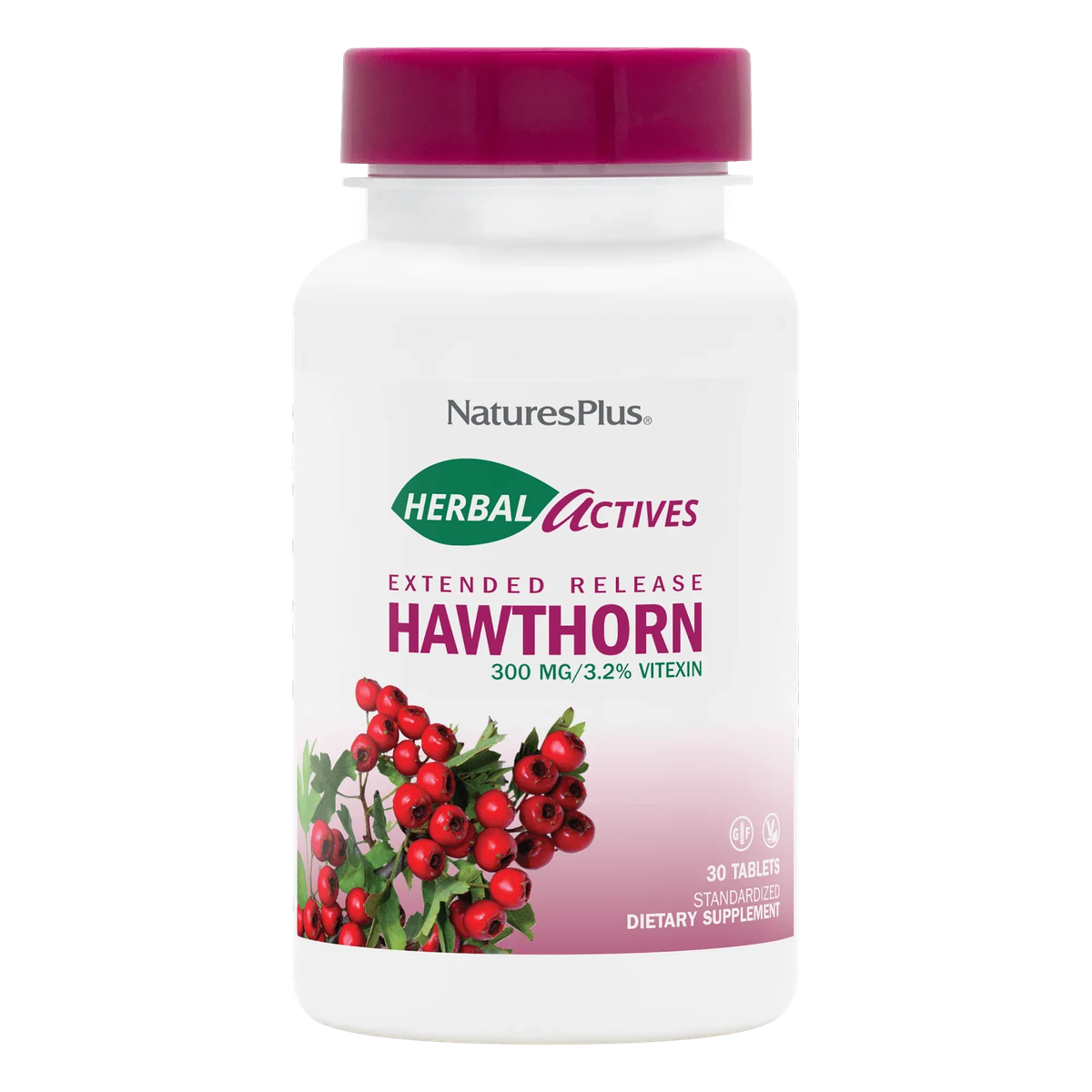 Herbal Actives Hawthorn Extended Release 30 Tablets