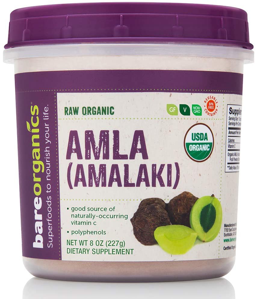 Organic Amla (Amalaki) Powder 8oz Bare Organics