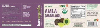 Organic Amla (Amalaki) Powder 8oz Bare Organics