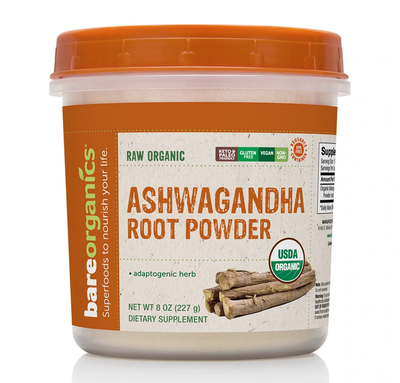 Ashwagandha Root Powder 8oz Bare Organics