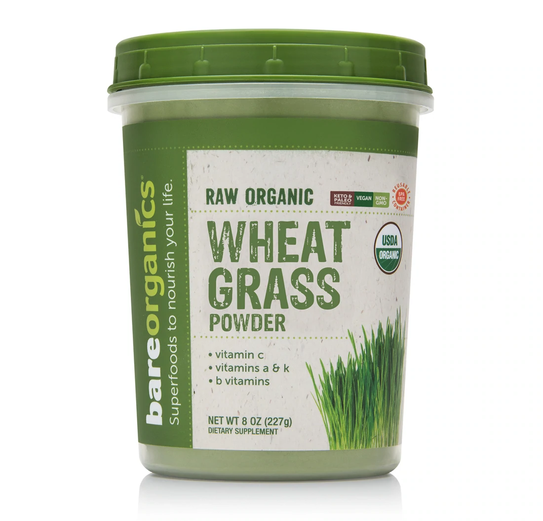 Wheat Grass Powder 8oz Bare Organics