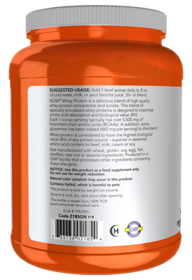 Whey Protein Vanilla NOW 2lbs