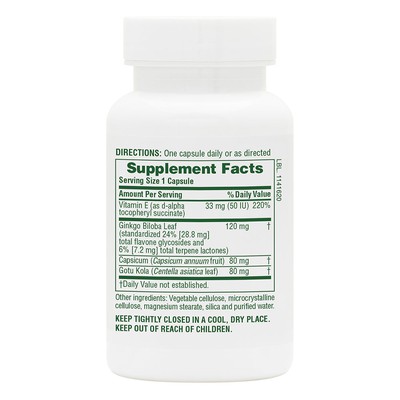 Gingko-Combo 60 capsules Nature's Plus
