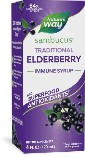 Sambucus Elderberry Immune Syrup 120ml Nature's Way