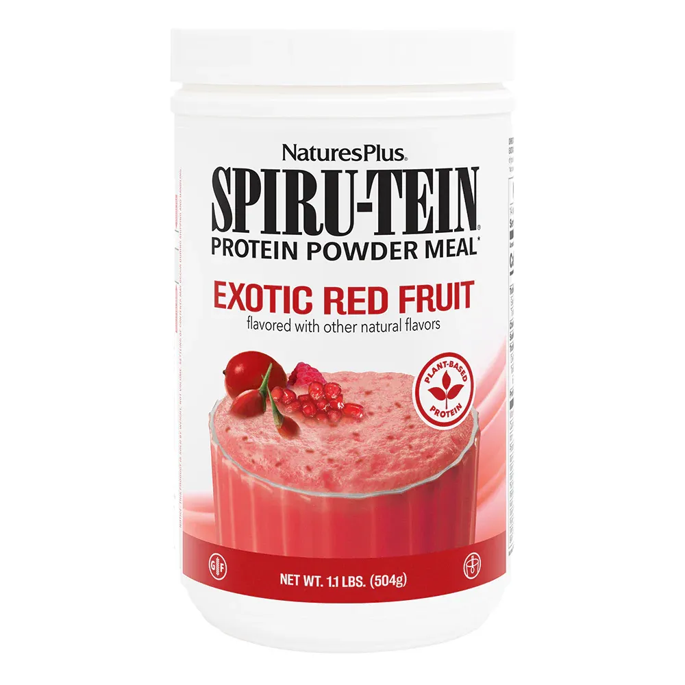 SPIRU-TEIN® Protein Powder Meal (Exotic Red Fruit Flavor) - NaturesPlus