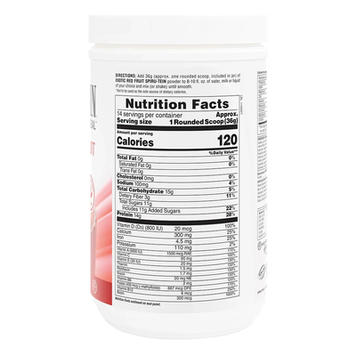 SPIRU-TEIN® Protein Powder Meal (Exotic Red Fruit Flavor) - NaturesPlus