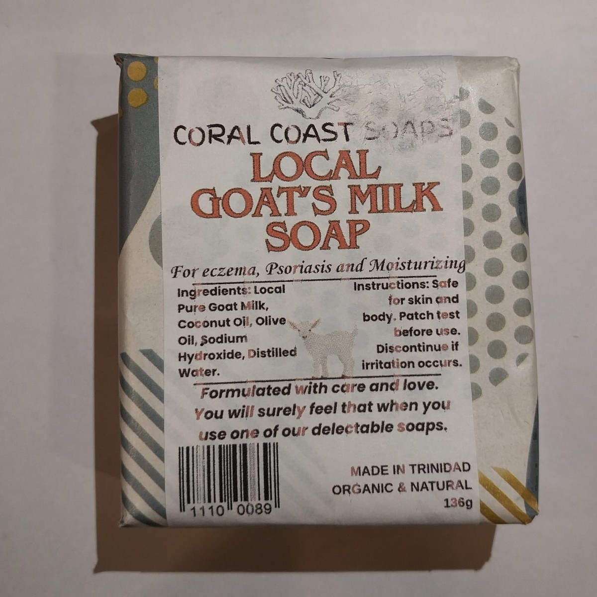Local Goat's Milk Soap Coral Coast