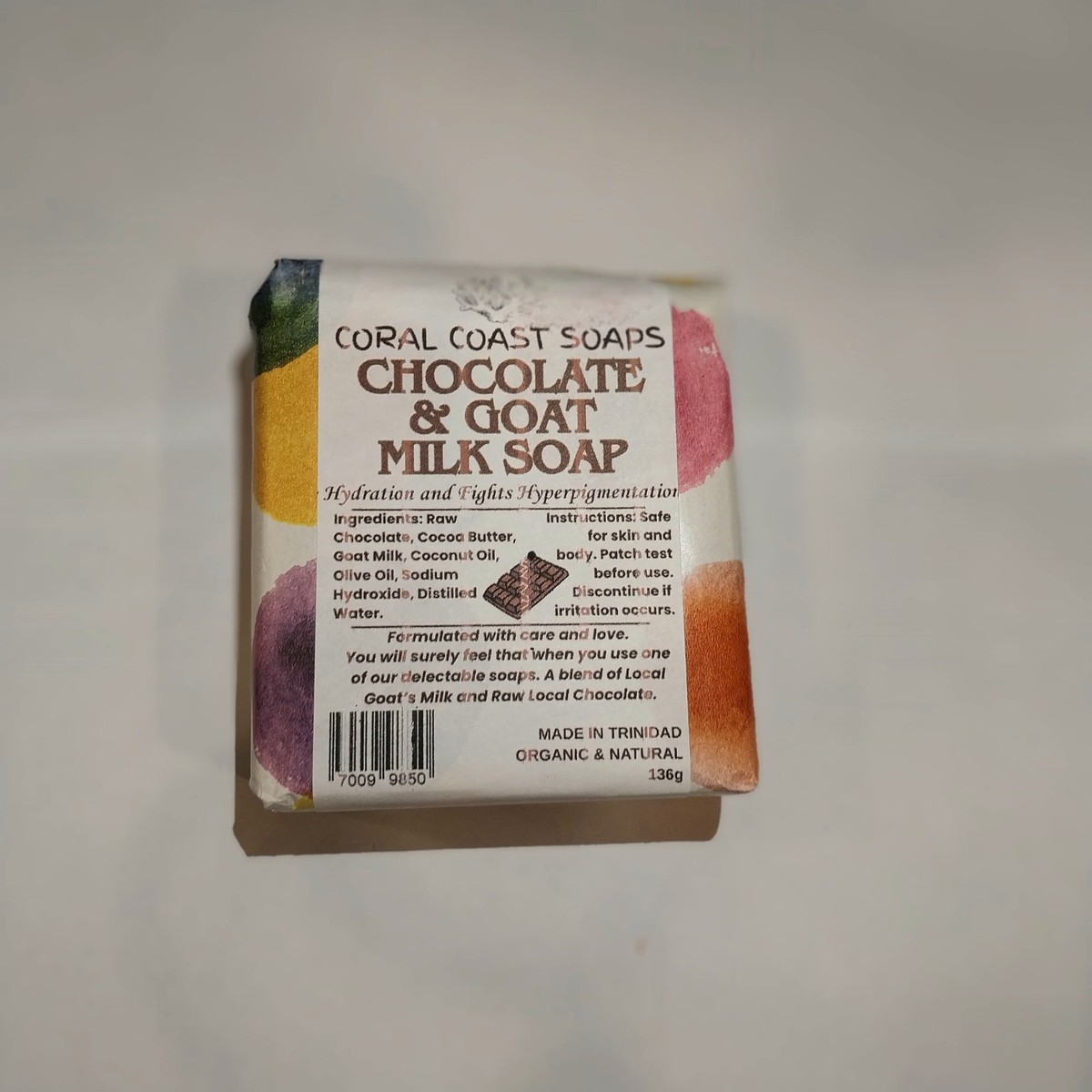 Chocolate & Goat Milk Soap Coral Coast