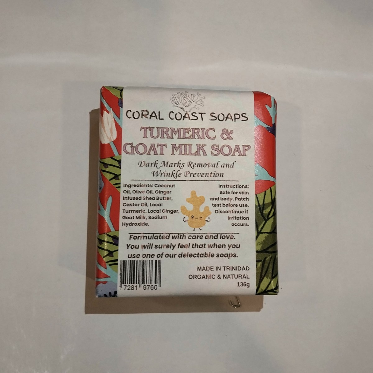 Turmeric & Goat Milk Soap Coral Coast Soaps