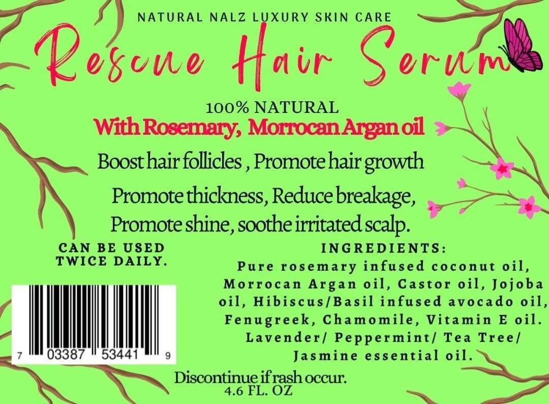 Rescue Hair Serum Natural Nalz