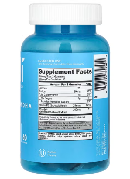 Ashwagandha Gummies- Goli Nutrition Inc.
