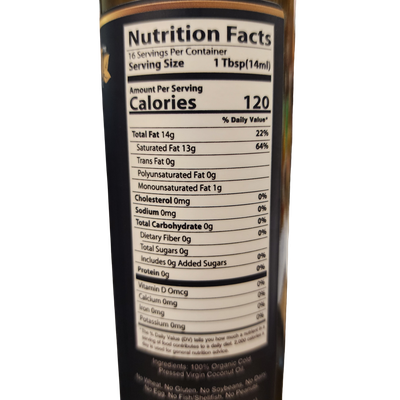 Organic Virgin Coconut Oil - Greens Best (8.5oz)