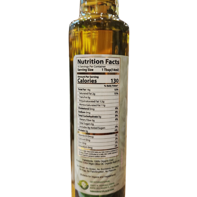 Organic Extra Virgin Olive Oil (Basil) - Greens Best (8.5 fl. oz.)