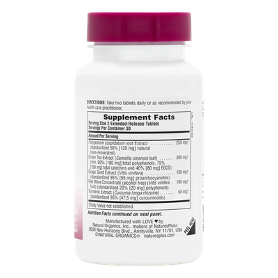 Resveratrol Extended Release - NaturesPlus