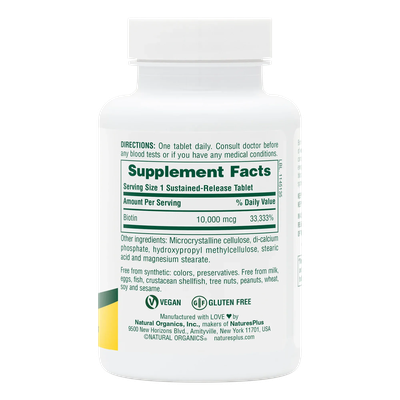 Biotin Sustained Release - NaturesPlus