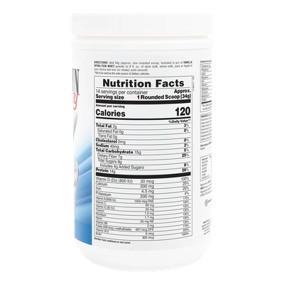 SPIRU-TEIN® Whey Protein Powder (Vanilla) - NaturesPlus