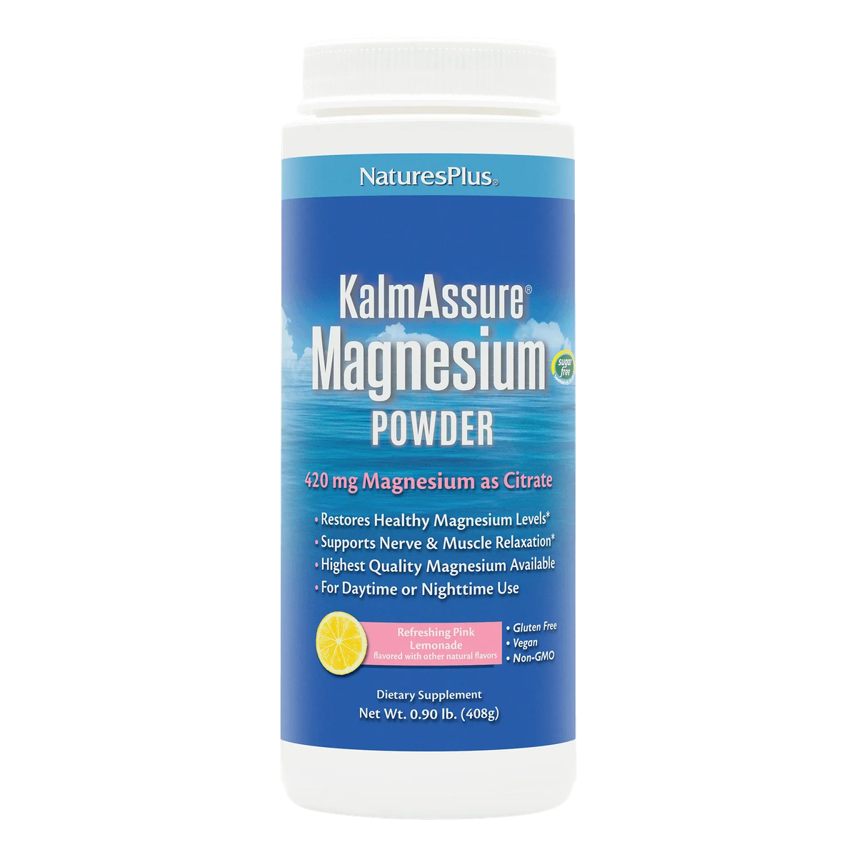 KalmAssure® Magnesium Powder (Pink Lemonade) - NaturesPlus