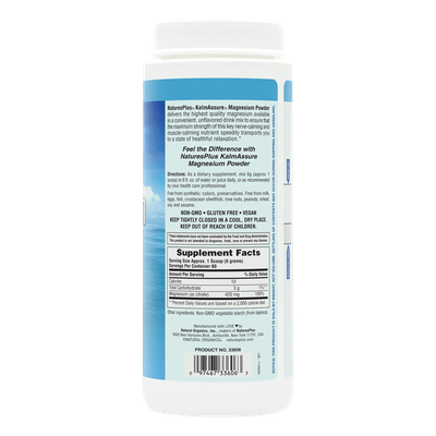 KalmAssure® Magnesium Powder (Unflavored) - NaturesPlus