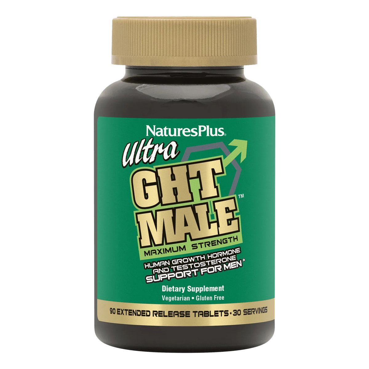 Ultra GHT MALE™ Extended Release Bi-Layered Tablets - NaturesPlus
