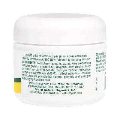 Vitamin E Cream - NaturesPlus