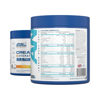 Creatine + Hydration Citrus Burst Applied Nutrition 360g