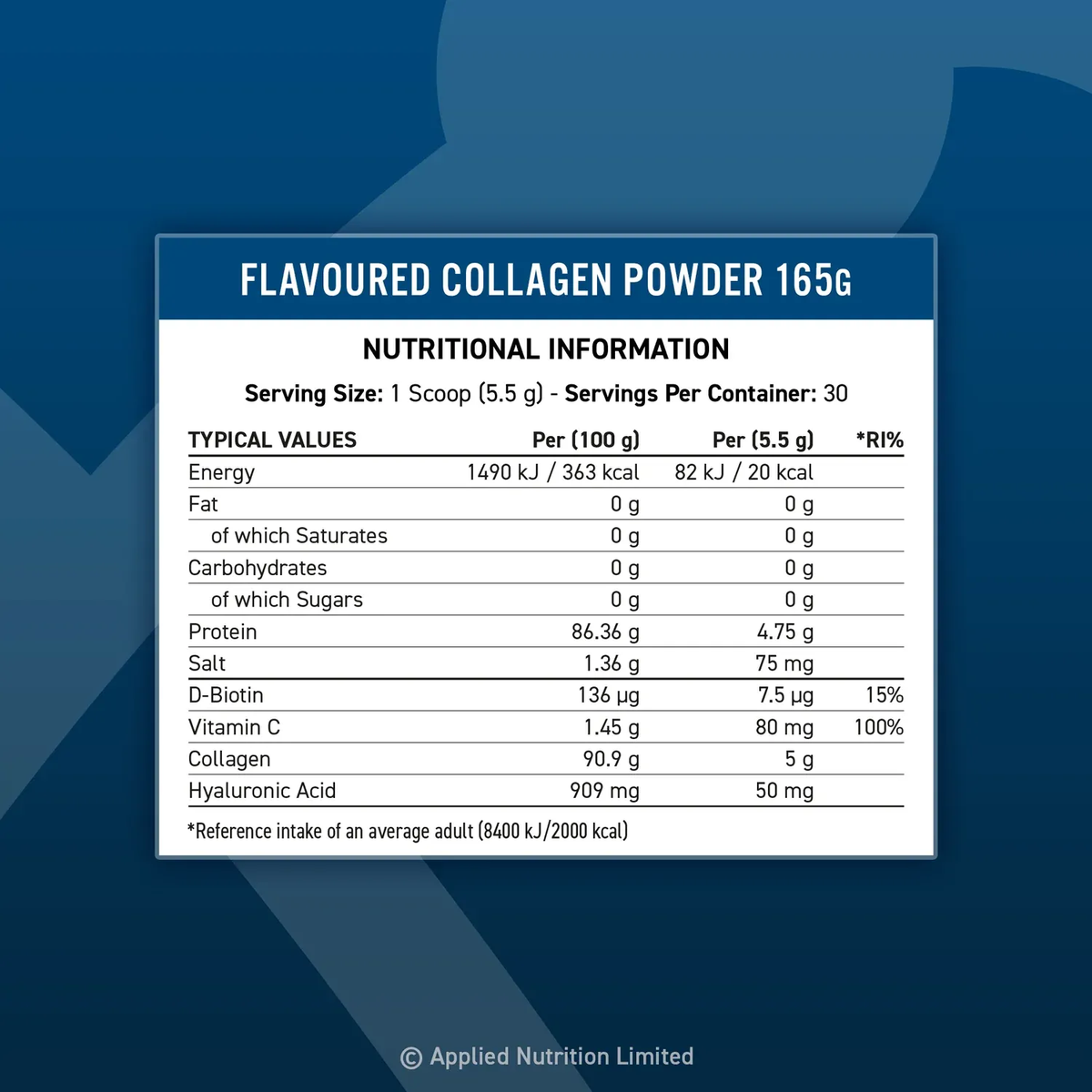 Collagen Power Tropical Vibes Applied Nutrition 165g