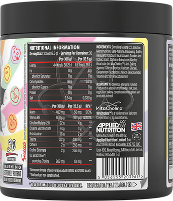 ABE All Black Everything Applied Nutrition Love Hearts 375g