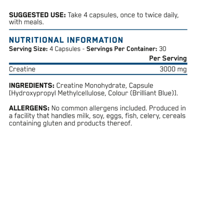 Creatine 3000mg Applied Nutrition 120 capsules