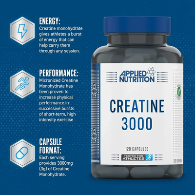 Creatine 3000mg Applied Nutrition 120 capsules