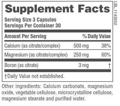 Calcium/Magnesium Citrate 90 Capsules