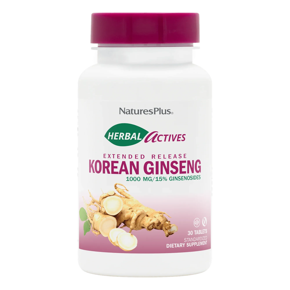 Herbal Actives Korean Ginseng Extended Release 30 Tablets