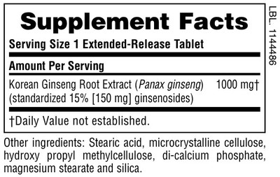 Herbal Actives Korean Ginseng Extended Release 30 Tablets