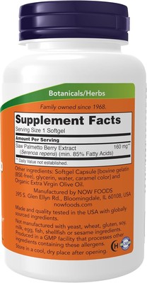 Saw Palmetto Extract 160 mg Softgels