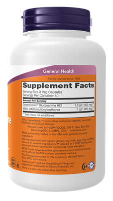 Glucosamine & MSM (Vegetarian) Veg Capsules