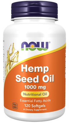 Hemp Seed Oil 1000 mg Softgels- 120 softgels