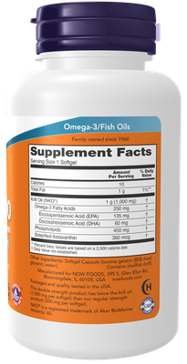 Krill 1000, Double Strength 1000 mg Softgel- 60 softgels