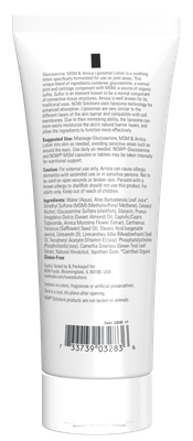 Glucosamine, MSM & Arnica Liposome Lotion