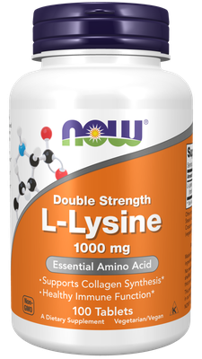 L-Lysine, Double Strength 1000 mg Tablets
