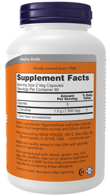 L-Citrulline 750 mg Veg Capsules
