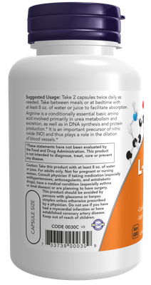L-Arginine 500 mg Veg Capsules