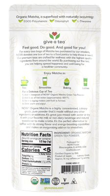 Matcha Green Tea Powder, Organic