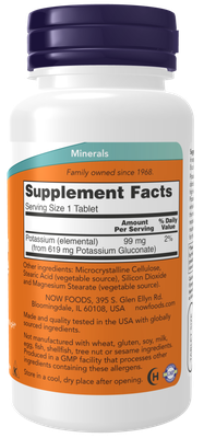 Potassium Gluconate 99 mg Tablets