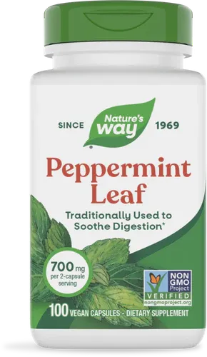 Peppermint Leaf 100 veg caps Nature's Way