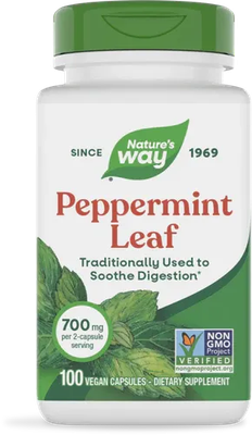 Peppermint Leaf 100 veg caps Nature's Way