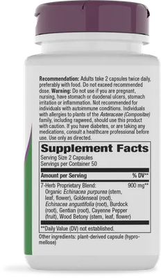 Echinacea and Goldenseal 100 veg caps Nature's Way